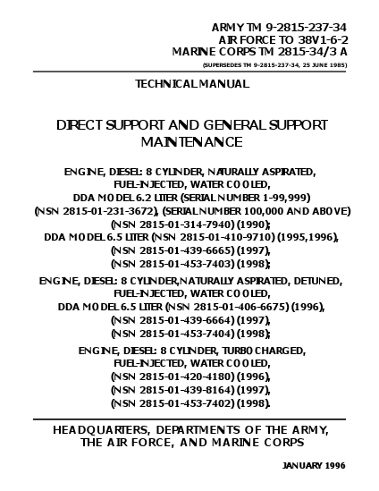 TM 9-2815-237-34 Technical Manual